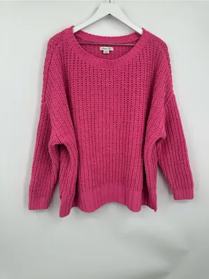 American Eagle Outfitters Pink Boho Baggy Sweater Size Medium thumbnail 10
