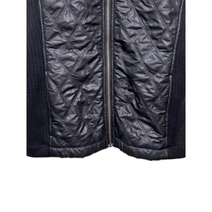 prAna Womens Black Quilted Sherpa Lined Full Zip Puffer Vest Ribbed Trim Small thumbnail 13