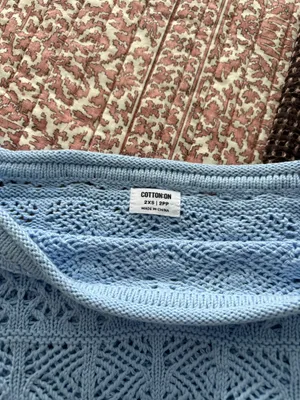 Cotton On Baby Blue Cropped Sweater  thumbnail 2