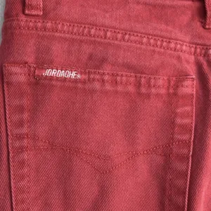 Vintage 90s JORDACHE 100% Cotton Red High Rise Jeans Sz 7/8 23” XS Butter mom thumbnail 6