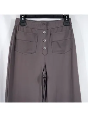 Halara Grey Button Front Wide Leg Pants Gray Size undefined thumbnail 2
