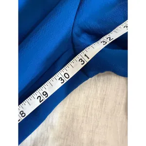 Wilfred Aritzia The Effortless Pant 2 Blue Crepette Pleated Wide Leg thumbnail 7