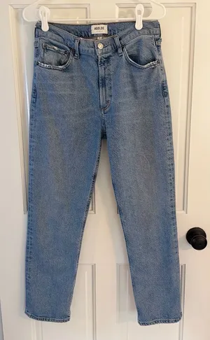 AGOLDE Women’s Size 28 Light Wash High Rise Straight Leg Jeans thumbnail 1