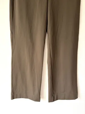 Halara Day Stretch High Waisted Wide Leg Pants Olive Green Athleisure Comfort thumbnail 5