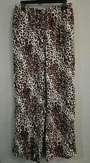 Cato Leopard Flowy Drawstring Pants M thumbnail 1