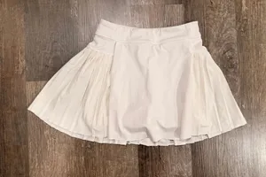 Athleta White  Pleated tennis  Mini skort thumbnail 1