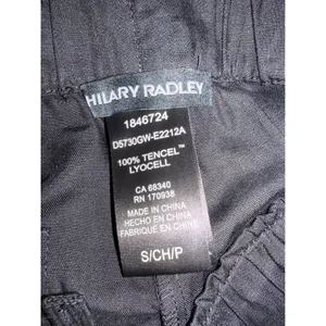 Hilary Radley Black Tencel Lyocell Pull On Shorts Mid Rise Womens Small thumbnail 3