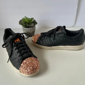 Adidas Superstar Y2K Womens 7.5 Shoes Sneakers Festival Glam Streetwear Black thumbnail 12