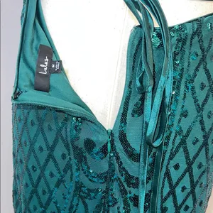 Lulu's Green Halter Bodycon‎ Dress thumbnail 5
