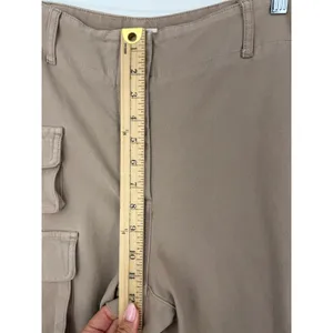 Aritzia Wilfred Free Modern Cargo Pants Tan Khaki Wide Leg Utility Size 12 thumbnail 9