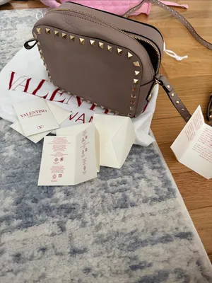 Valentino Rockstud Grainy Leather Camera Bag thumbnail 3