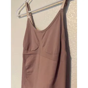 MANGOPOP NWT Size Small Bodysuit Adjustable Straps Thong Snap Closure Dusty Pink thumbnail 3