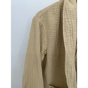 Madewell Blazer Women Small‎ Lightspun Dorset Gauze Slouchy Oversized Khaki thumbnail 8
