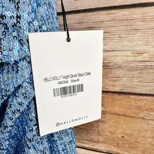 Hello Molly Dress Women’s Size Medium Blue Twilight Dancer Sequin Mini NWT thumbnail 5