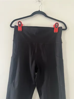 American Eagle The Everything Pocket Leggings Black Large High Rise 7/8 Length thumbnail 2
