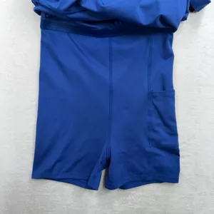 GapFit Size S Athletic Dress Royal Blue V-Neck Built-in Shorts Pocket GF004929 thumbnail 3