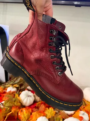 Dr. Martens Women's Oxblood Lace-Up Platform Boots thumbnail 13