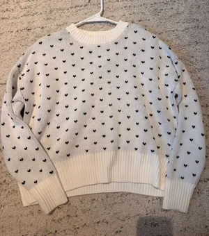 Francesca's Sweater Knit White thumbnail 1