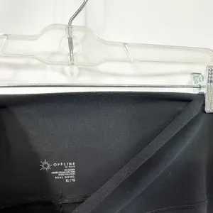 OFFLINE by Aerie XL Leggings OG Original High Waisted Solid Black Ankle‎ 1383 thumbnail 4