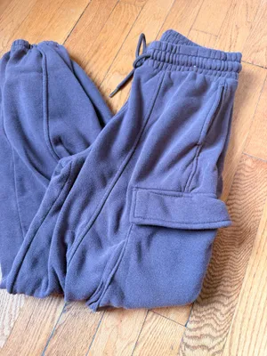 Brown Cargo Jogger Sweatpants Purple Size M thumbnail 2