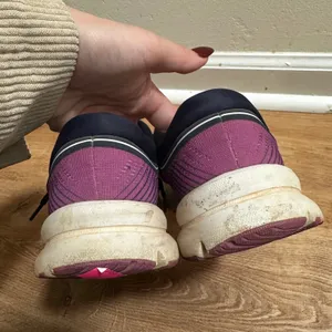 Brooks | Women's Launch 5 Navy Pink Orange Athletic Running Shoes, Size 8 thumbnail 6