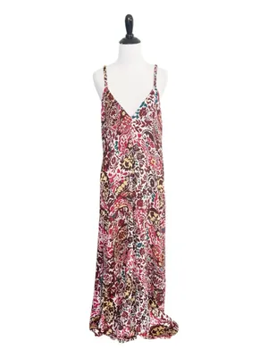 Zara Floral Paisley Maxi Dress Size Medium thumbnail 2