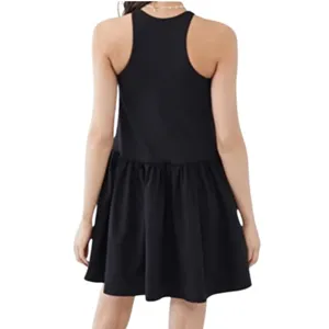 Susana Monaco Racerback A-Line‎ Gathered Mini XS Black Dress Stretch thumbnail 2