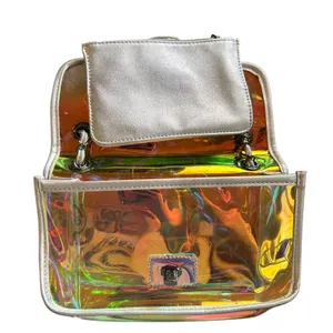 AQUA PVC‎ Clear Rainbow Shoulder Bag thumbnail 5