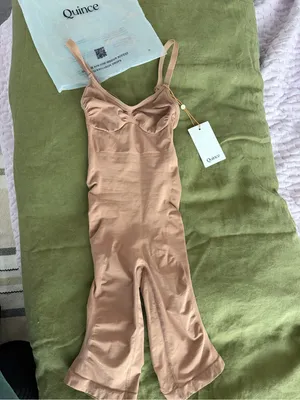 Quince Sculpting Mid-Thigh Bodysuit | Sienna | Small | NWT thumbnail 4