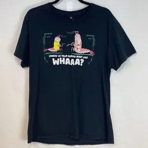 Rick And Morty T-Shirt‎ Ripple Junction Unisex Large Black Cotton Graphic SS EUC thumbnail 1