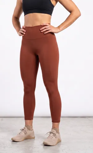 Ptula Sierra Leggings Sienna Rust Brown Buttery Soft High Waist Sz M thumbnail 1