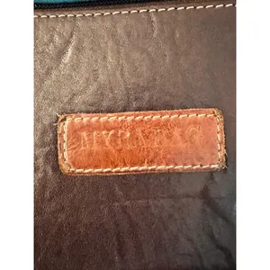 Myra Bag Tooled Leather Longhorn Hair-on Hide Crossbody Bag Brown Western Small thumbnail 6