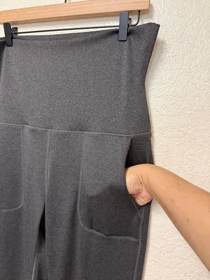 HALARA High-Waist Dark Gray Flare Pants Size 1X thumbnail 5