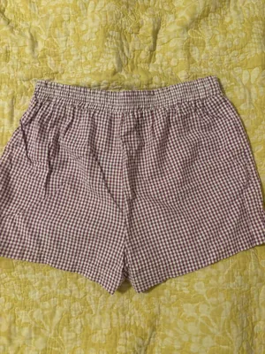 Purple and White Gingham Shorts thumbnail 4
