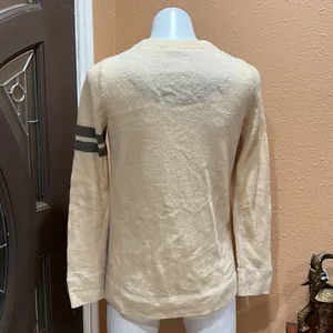 Free people cream button cardigan thumbnail 5