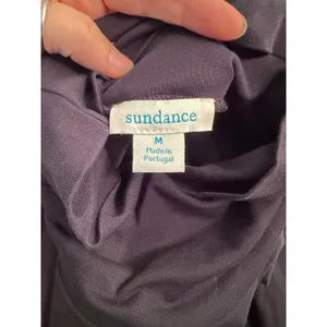 Sundance Elan Black Mock Neck Lace Trim Long Sleeve Top Minimalist Capsule thumbnail 7