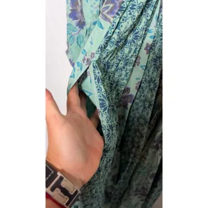 Free People a new way maxi in blue floral sz M thumbnail 8