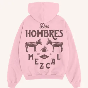 New re production Dos‎ Hombres Pink Hoodie hot pink thumbnail 2