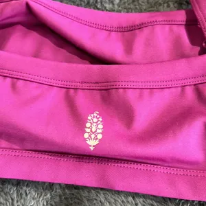 NWOT Free People Lose Control Square Neck Sports Bra In Raspberry thumbnail 4
