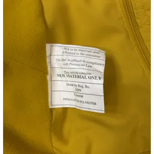 Lululemon Fluff Off Puffer Jacket Yellow Primaloft Hooded Quilted Coat Size 6 thumbnail 8