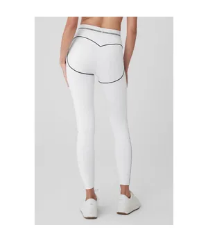 Alo Yoga Airbrush High-Waist Heart Throb Legging White/Black M thumbnail 2