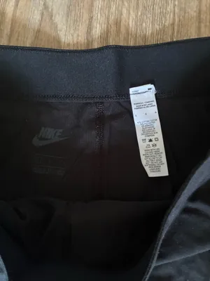 Nike Black Leggings with Gray Colorblock Panels thumbnail 2