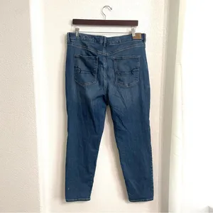 American Eagle Womens Jeans Denim Blue Curvy High Rise Jegging Stretch Size 18 thumbnail 2