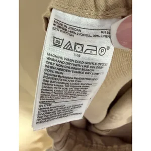 Banana Republic Utility Pants Women XS Beige Linen Blend‎ Relaxed Crop Trousers thumbnail 5