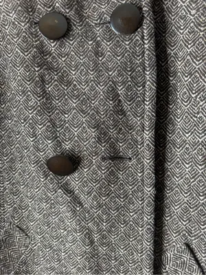 Trina Turk Brown Tweed Double-Breasted Pea Coat size medium thumbnail 8