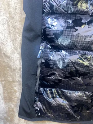 Calvin Klein Black Shiny Camouflage Puffer Vest thumbnail 3
