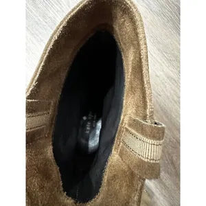 KATE SPADE New York BAISE bootie SIZE 9 M Block Heel Suede Leather Tobacco Brown thumbnail 13