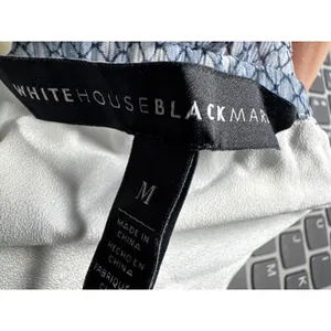 White House Black Market Off Shoulder Tiered‎ Ruffle Print Dress M thumbnail 7