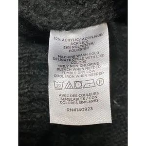 Ann Taylor LOFT Black Cable Knit Long Sleeve Button Down Cardigan Sweater Top S thumbnail 6