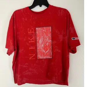 Nike Red Cropped T-Shirt - Size M - Great Condition! thumbnail 1